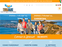Tablet Screenshot of linguaterramare.com